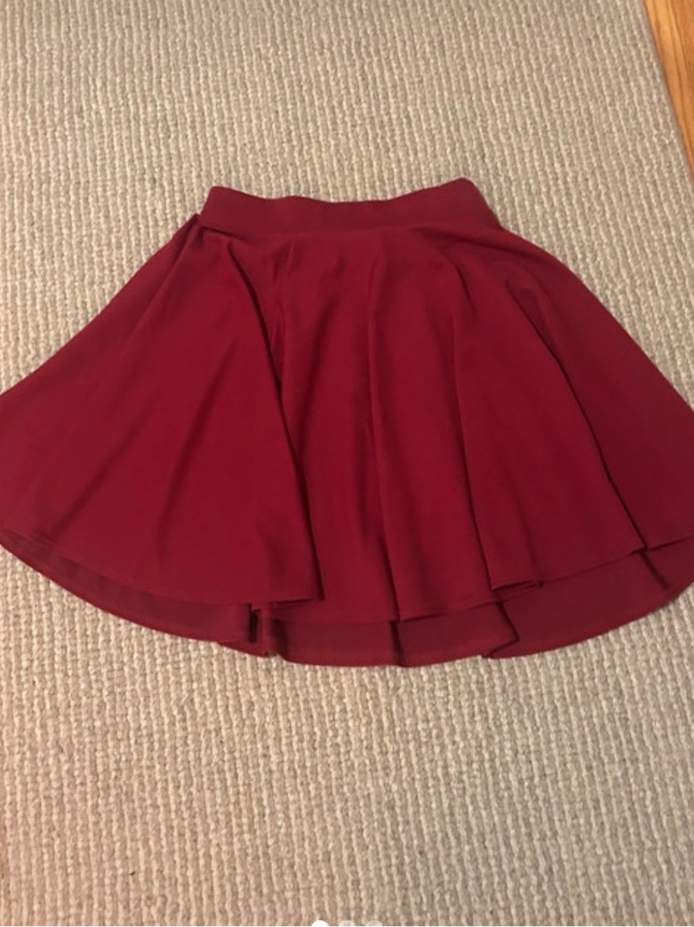 Red Burgundy skater skirt